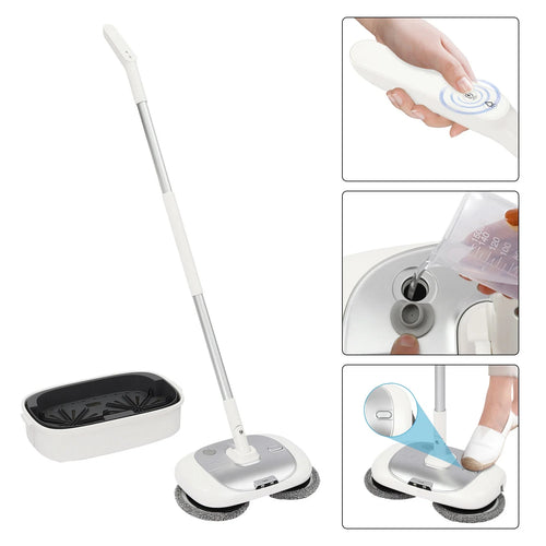 Cordless Electric Mop Spin Mops for Floor Cleaning Dual Spinning Scrubber